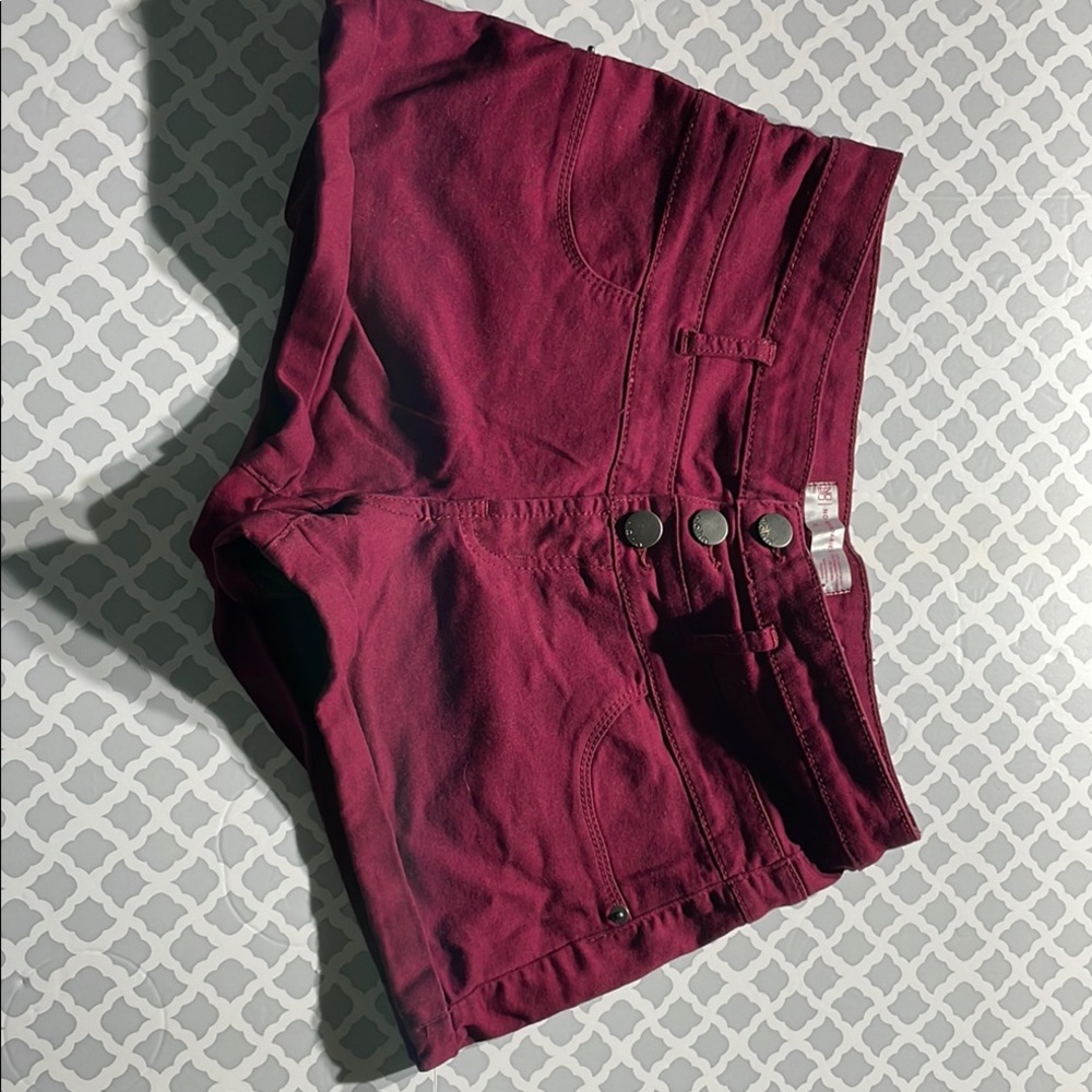 Women's Burgundy Shorts